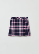 Ovs Girls Checked Wrap Skirt